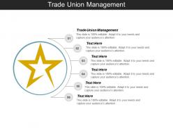 Trade union management ppt powerpoint presentation model topics cpb