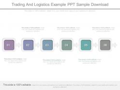 Trading and logistics example ppt sample download