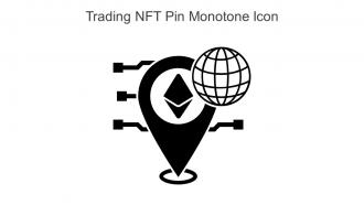 Trading NFT Pin Monotone Icon In Powerpoint Pptx Png And Editable Eps Format