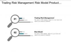 Trading risk management risk model product development innovation cpb