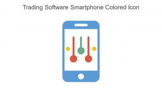 Trading Software Smartphone Colored Icon In Powerpoint Pptx Png And Editable Eps Format