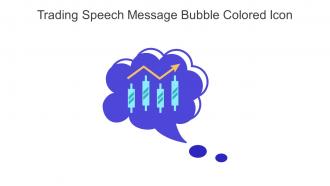 Trading Speech Message Bubble Colored Icon In Powerpoint Pptx Png And Editable Eps Format