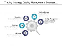 Trading strategy quality management business developments business development cpb