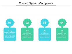 Trading system complaints ppt powerpoint presentation gallery samples cpb