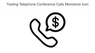 Trading Telephone Conference Calls Monotone Icon In Powerpoint Pptx Png And Editable Eps Format