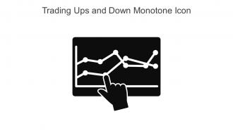 Trading Ups And Down Monotone Icon In Powerpoint Pptx Png And Editable Eps Format
