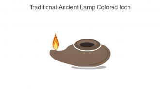 Traditional Ancient Lamp Colored Icon In Powerpoint Pptx Png And Editable Eps Format