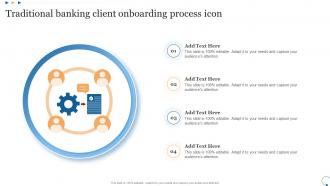 Traditional Banking Client Onboarding Process Icon