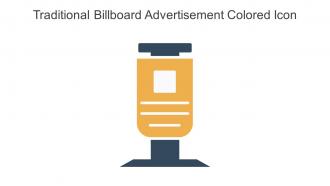 Traditional Billboard Advertisement Colored Icon In Powerpoint Pptx Png And Editable Eps Format
