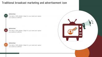 Traditional Broadcast Marketing And Advertisement Icon
