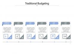 Traditional budgeting ppt powerpoint presentation ideas layout cpb