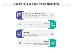 Traditional business model examples ppt powerpoint presentation layouts portrait cpb