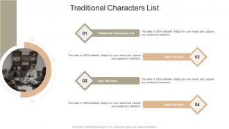 Traditional Characters List In Powerpoint And Google Slides Cpb