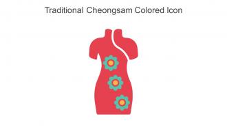 Traditional Cheongsam Colored Icon In Powerpoint Pptx Png And Editable Eps Format