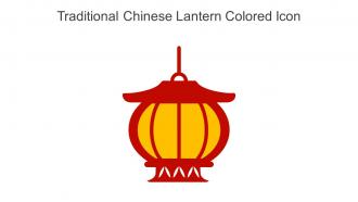 Traditional Chinese Lantern Colored Icon In Powerpoint Pptx Png And Editable Eps Format