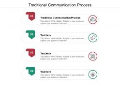 Traditional communication process ppt powerpoint presentation outline backgrounds cpb