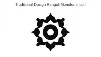 Traditional Design Rangoli Monotone Icon In Powerpoint Pptx Png And Editable Eps Format
