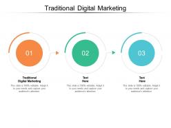 Traditional digital marketing ppt powerpoint presentation example 2015 cpb
