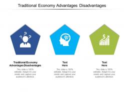 Traditional economy advantages disadvantages ppt powerpoint presentation show cpb