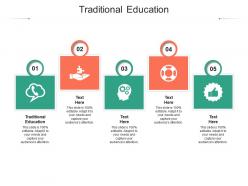 Traditional education ppt powerpoint presentation layouts introduction cpb
