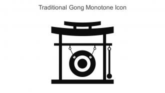 Traditional Gong Monotone Icon In Powerpoint Pptx Png And Editable Eps Format