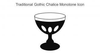 Traditional Gothic Chalice Monotone Icon In Powerpoint Pptx Png And Editable Eps Format