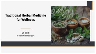 Traditional Herbal Medicine For Wellness PPT Slides AT