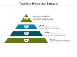 Traditional hierarchical structure ppt powerpoint presentation infographics structure cpb