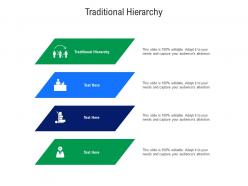 Traditional hierarchy ppt powerpoint presentation professional infographics cpb