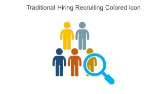 Traditional Hiring Recruiting Colored Icon In Powerpoint Pptx Png And Editable Eps Format