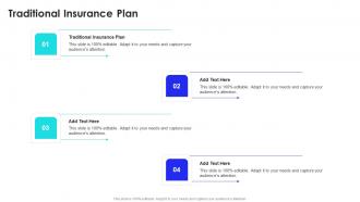 Traditional Insurance Plan In Powerpoint And Google Slides Cpb