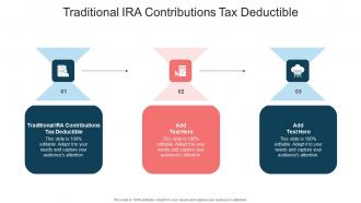 Traditional IRA Contributions Tax Deductible In Powerpoint And Google Slides Cpb