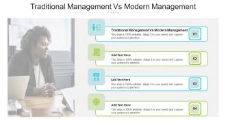 Traditional Management Vs Modern Management In Powerpoint And Google Slides Cpb