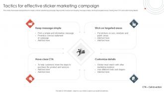 Traditional Marketing Approaches Tactics For Effective Sticker Marketing Campaign