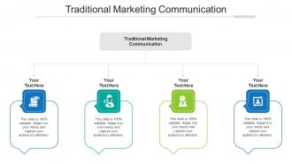 Traditional marketing communication ppt powerpoint presentation portfolio background images cpb