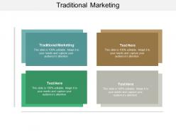 Traditional marketing ppt powerpoint presentation gallery graphic images cpb