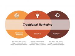 Traditional marketing ppt powerpoint presentation infographics graphics pictures cpb