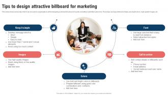 Traditional Marketing Strategy Tips To Design Attractive Billboard Strategy SS V
