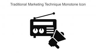 Traditional Marketing Technique Monotone Icon In Powerpoint Pptx Png And Editable Eps Format