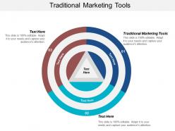 Traditional marketing tools ppt powerpoint presentation infographic template background image cpb