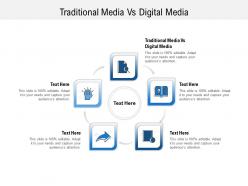 Traditional media vs digital media ppt powerpoint presentation slides design templates cpb