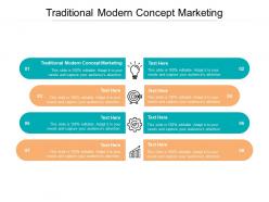 Traditional modern concept marketing ppt powerpoint presentation outline slides cpb