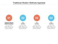 Traditional modern methods appraisal ppt powerpoint presentation professional show cpb