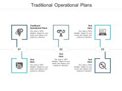 Traditional operational plans ppt powerpoint presentation ideas microsoft cpb
