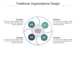 Traditional organizational design ppt powerpoint presentation ideas cpb