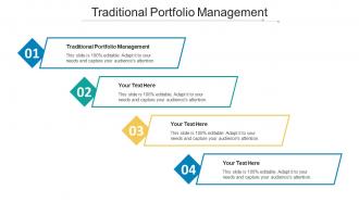 Traditional portfolio management ppt powerpoint presentation summary clipart images cpb