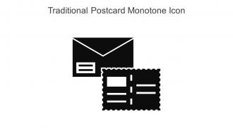 Traditional Postcard Monotone Icon In Powerpoint Pptx Png And Editable Eps Format