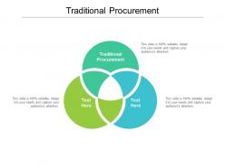 Traditional procurement ppt powerpoint presentation portfolio visuals cpb