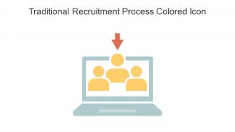 Traditional Recruitment Process Colored Icon In Powerpoint Pptx Png And Editable Eps Format