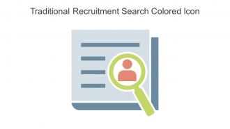 Traditional Recruitment Search Colored Icon In Powerpoint Pptx Png And Editable Eps Format